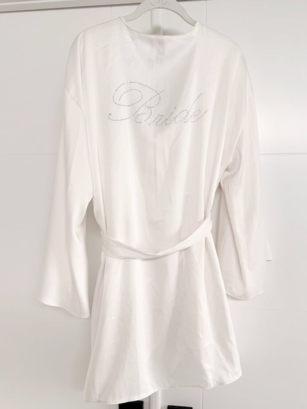 🤍 Victoria's Secret | Bride Embellished Satin Short Robe ✨